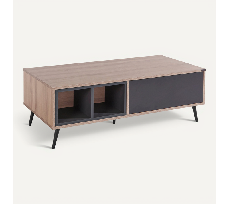 Layland-table Basse En Mdf Marron