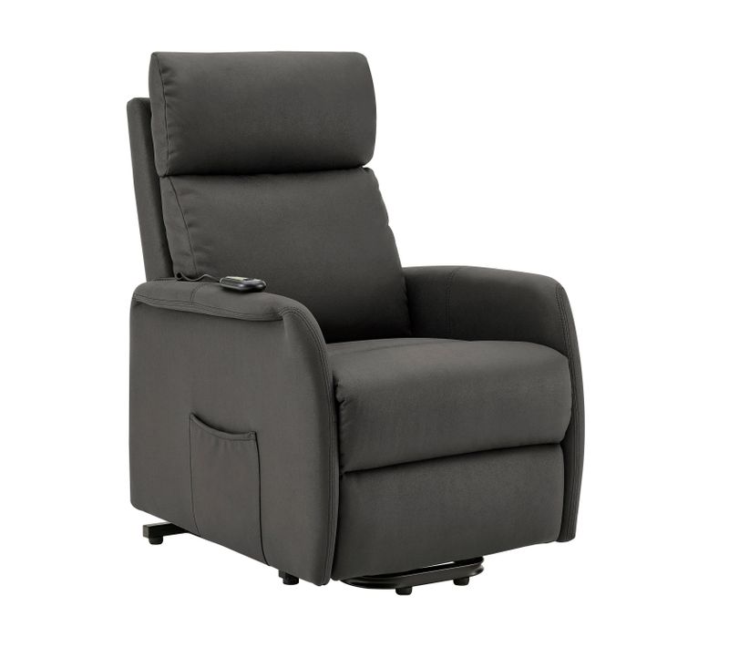 Herman-fauteuil De Relaxation En Tissu Anthracite