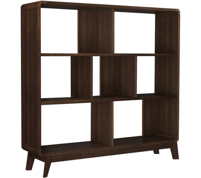 Cassie - Bibliothèque En Effet Bois De Noyer