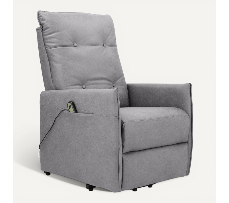 Marko-fauteuil Inclinable Électrique Avec Fonction Relevage, Gris Clair