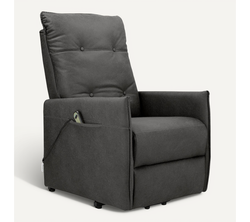 Marko-fauteuil Inclinable Électrique Avec Fonction Relevage, Couleur Anthracite