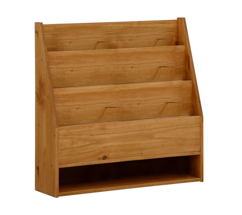 Alpi-bibliothèque Suspendue En Pin Naturel