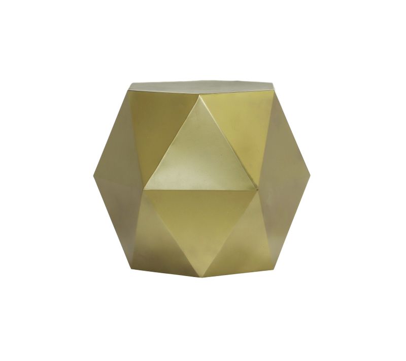 Dash-table D'appoint En Métal Effet Laiton Antique