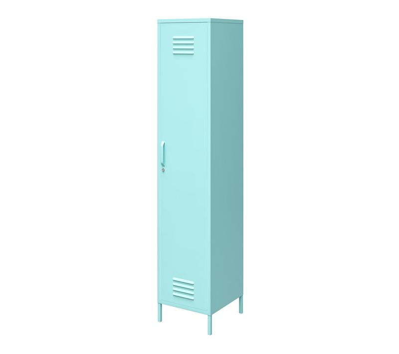 Cache - Armoire à 1 Porte En Métal Menthe