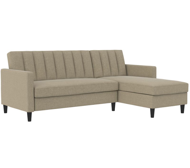 Celine - Canapé-lit 3 Places Avec  En Effet Lin Cappuccino