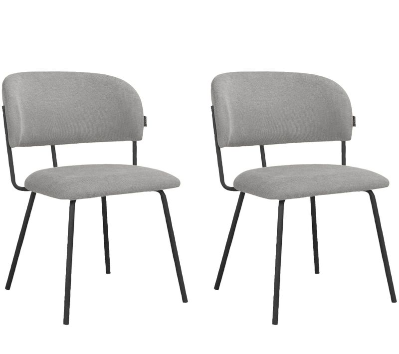Claudia-chaise à Manger 2 Pk Gris Belfast
