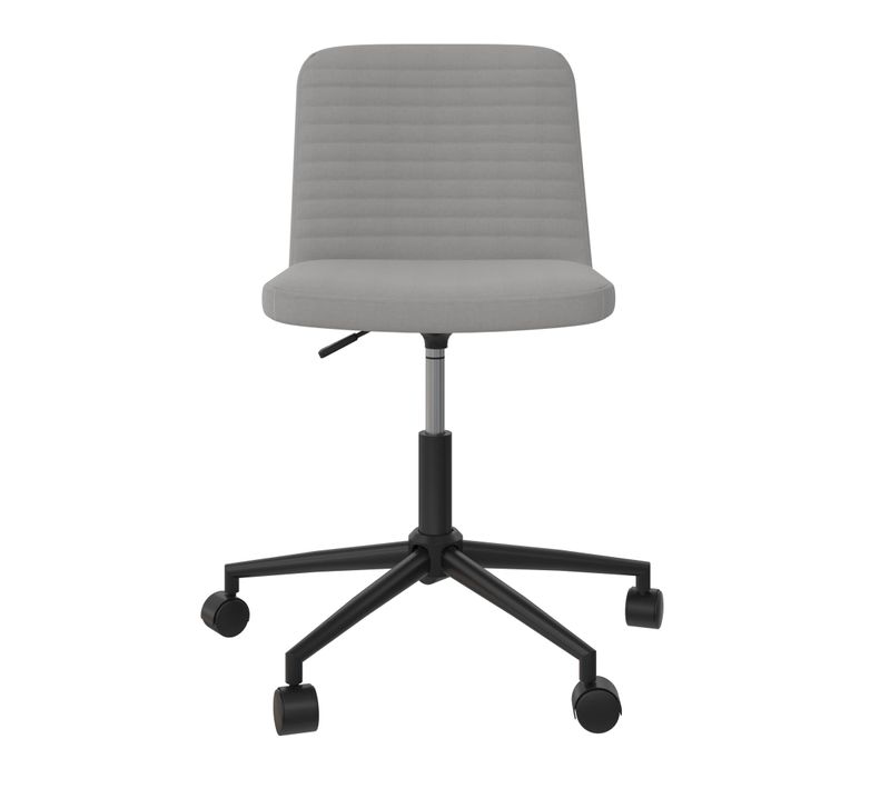 Corey-chaise De Bureau En Simili Cuir Gris