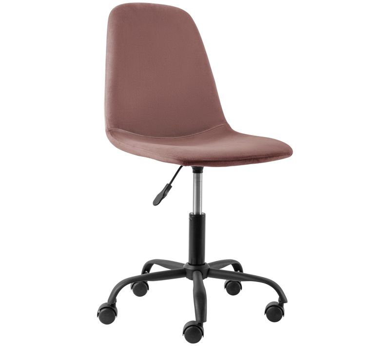 Milano-chaise De Bureau En Velours Rose