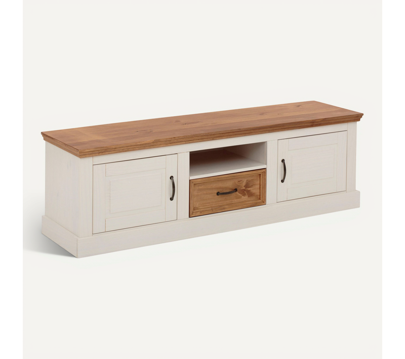 Selma - Planche Basse 160 Cm Blanc