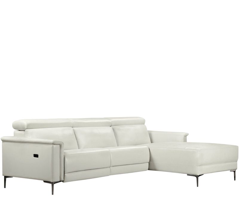 Lund-canapé 3 Places Avec 1 Fauteuil Électrique En Pu Crème