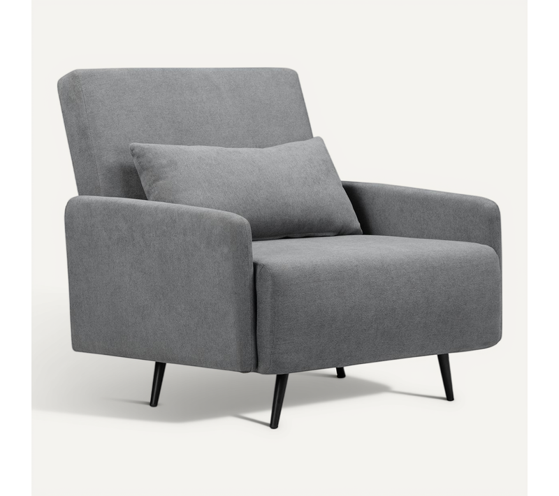 Mallory - Lit De Jour Avec Accoudoirs En Anthracite