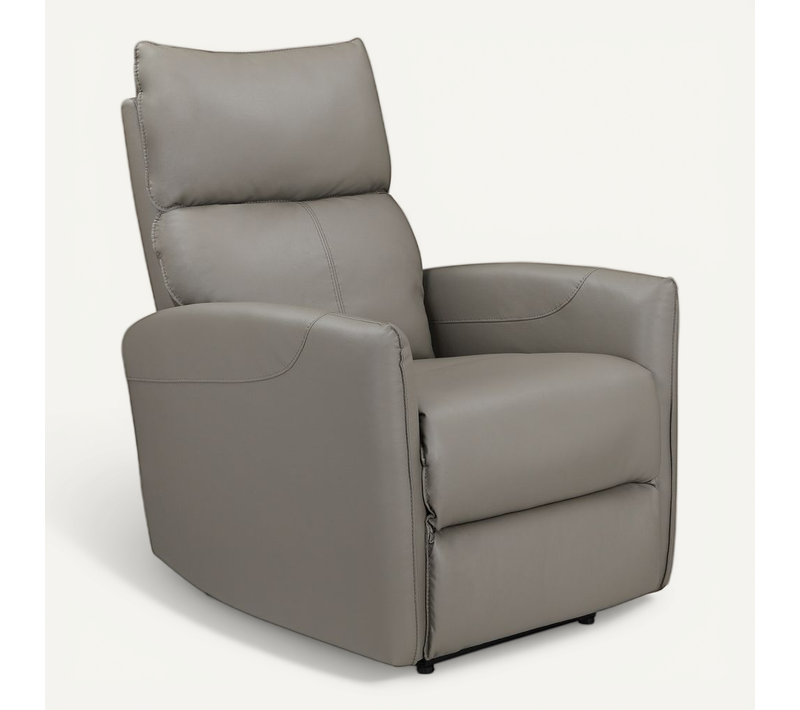 Pineto - Fauteuil De Relaxation Avec Fonction Électrique En Pu Gris