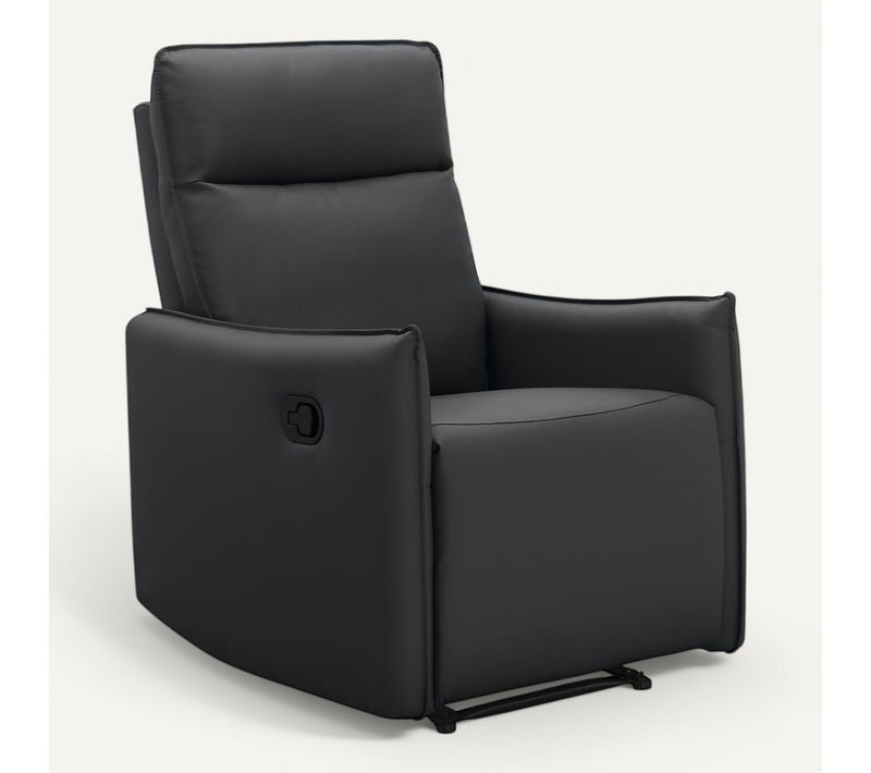 Lugo-fauteuil Avec Fonction Manuelle En Pu Noir