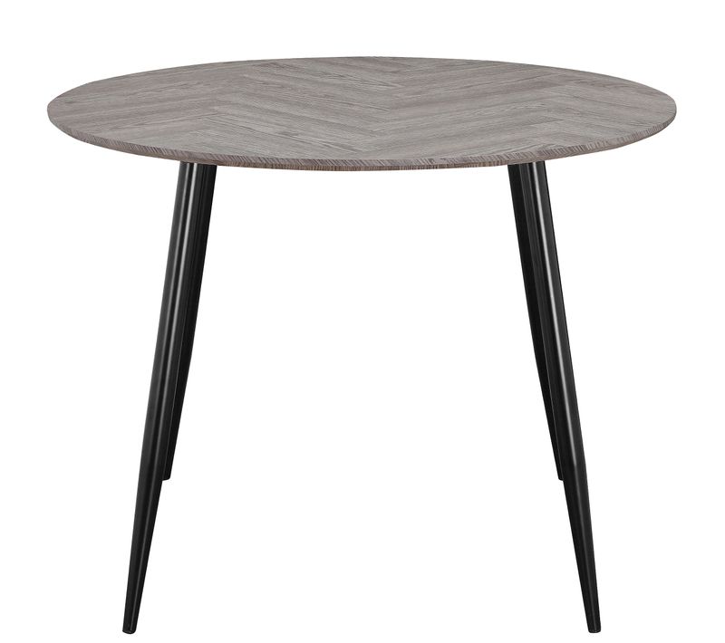 Monza - Table à Manger En Effet Chevrons/aspect Chêne 4 Personnes D100
