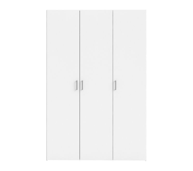 Armoire 3 portes ouvrantes SPACE L. 115,8 cm blanc