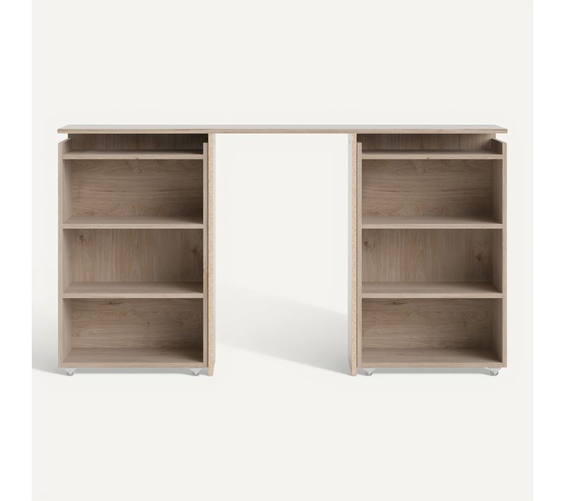 Tête de lit 140 cm avec BEST rangement imitation chêne HL