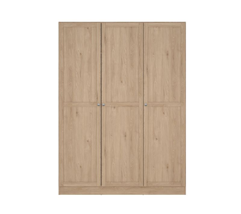 Armoire 3 portes L. 147 cm BILLUND imitation chêne