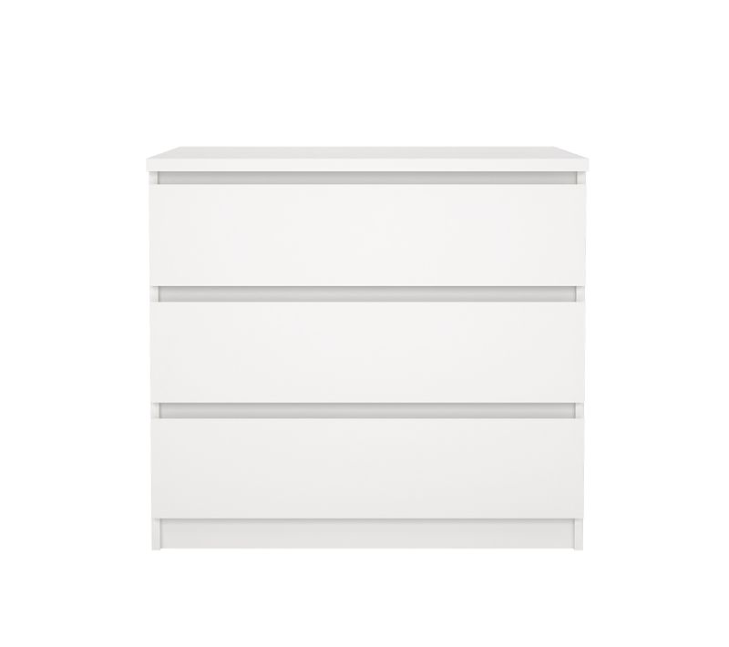 Commode 3 tiroirs BEST blanc mat