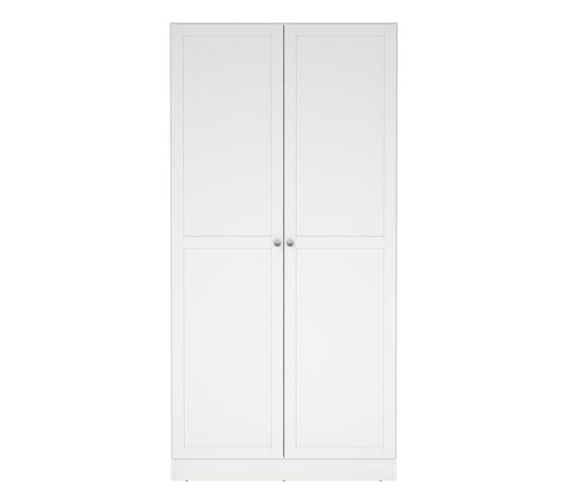 Armoire 2 portes L. 98,5 cm BILLUND blanc