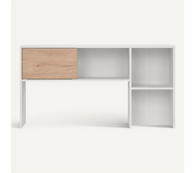 Réhausse pour bureau Class CLASS blanc et imitation chêne.