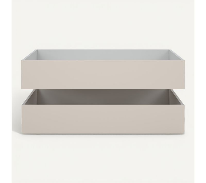 2 tiroirs de rangement pour grège BEST lit 90x190 et 140x190 cm
