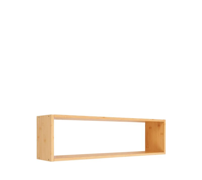 Ember - Etagère Mural En Bambou L70cm - Bois Clair