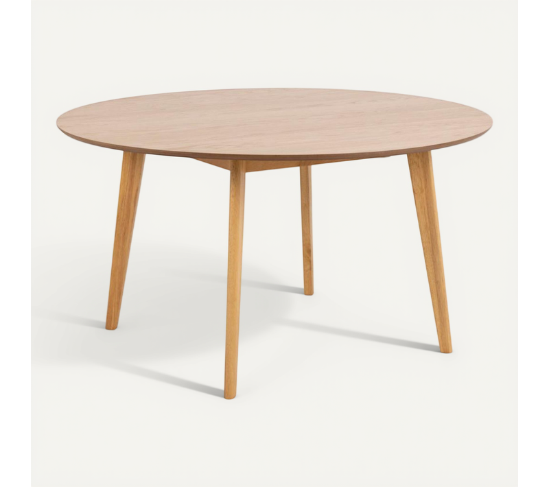 Table à Manger Ronde En Bois 8 Places D140 - Leta