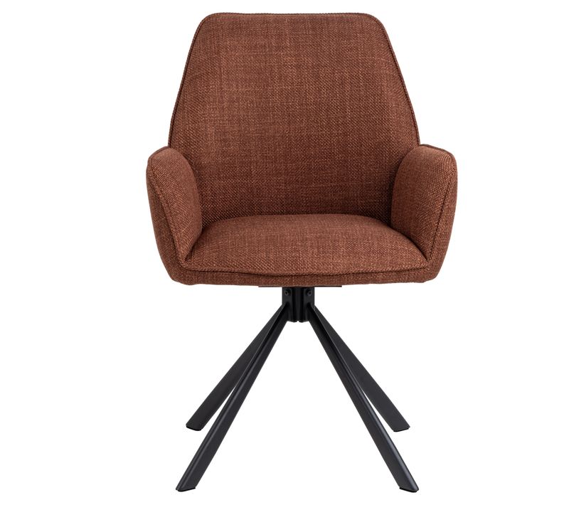 Fauteuil pivotant GLENDA Terracotta