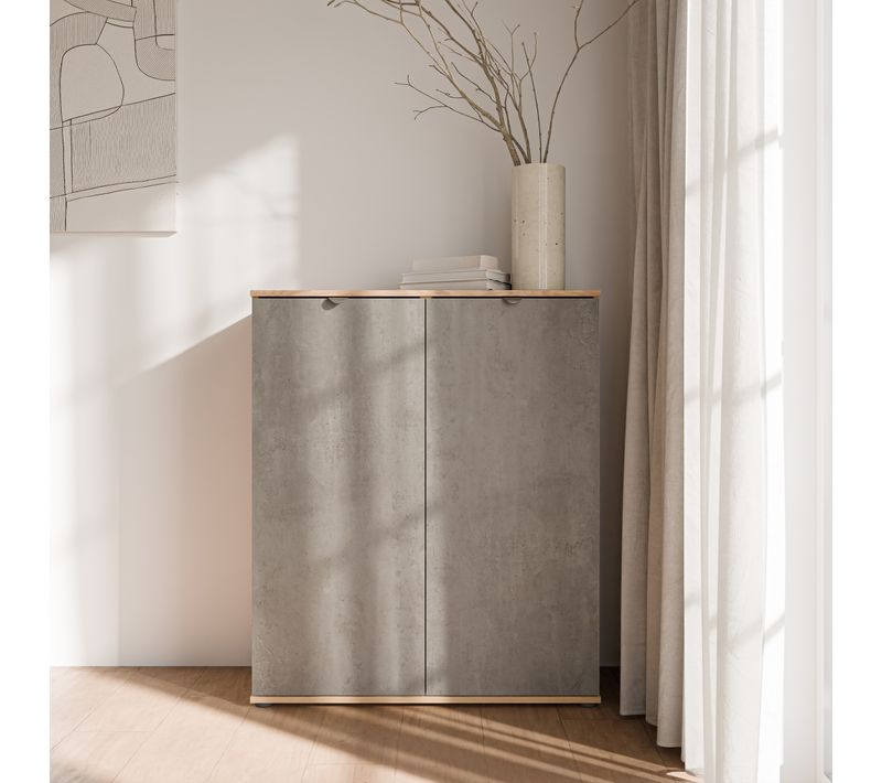 Buffet haut UNIK Imitation chêne / béton