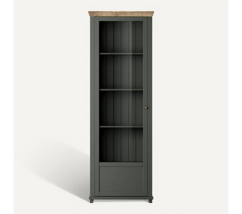 Vitrine Volterra Avec 1 Porte Vitrée Ouverture à Gauche - Vert