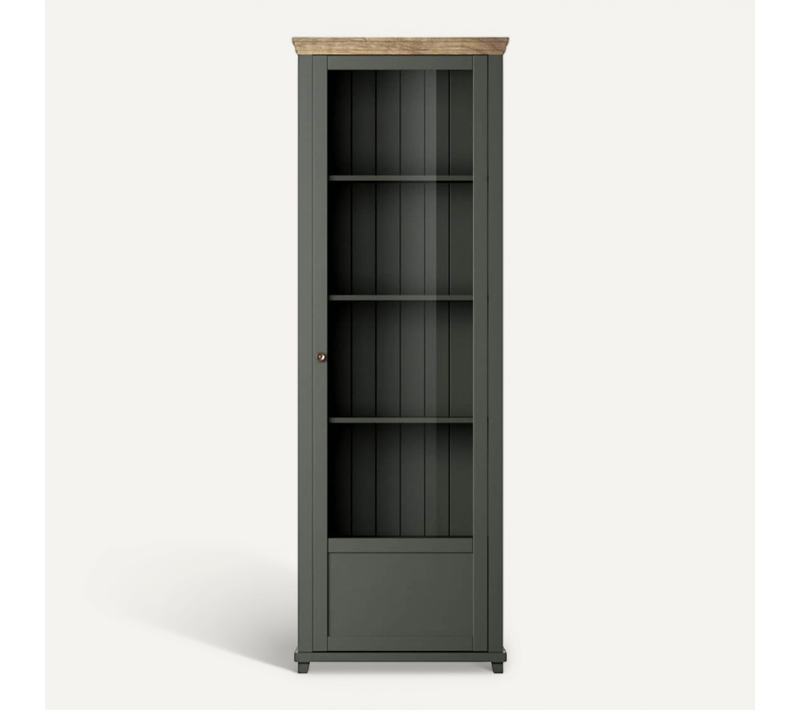 Vitrine Volterra Avec 1 Porte Vitrée Ouverture à Droite - Vert