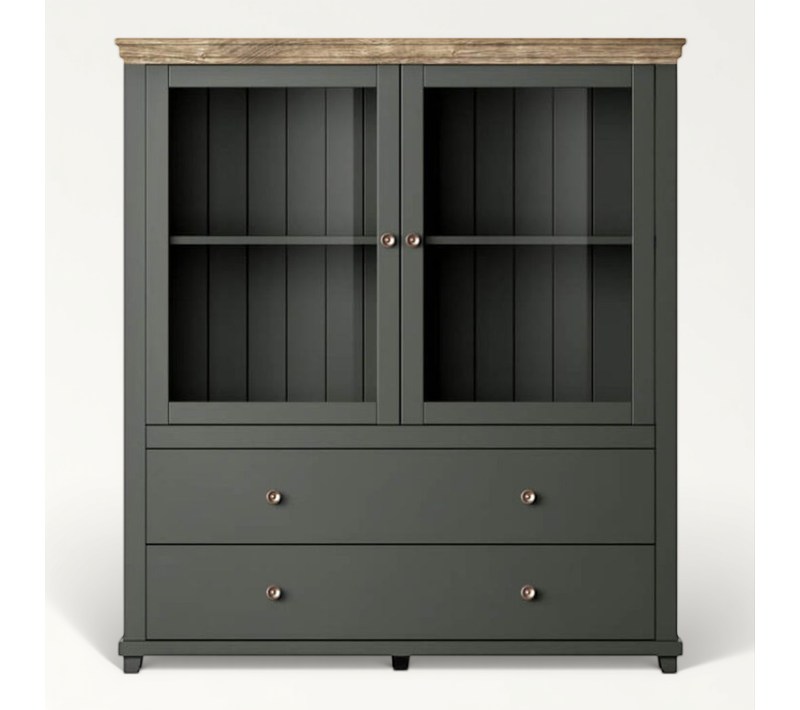 Buffet Volterra Avec 2 Portes Et 2 Tiroirs - Vert