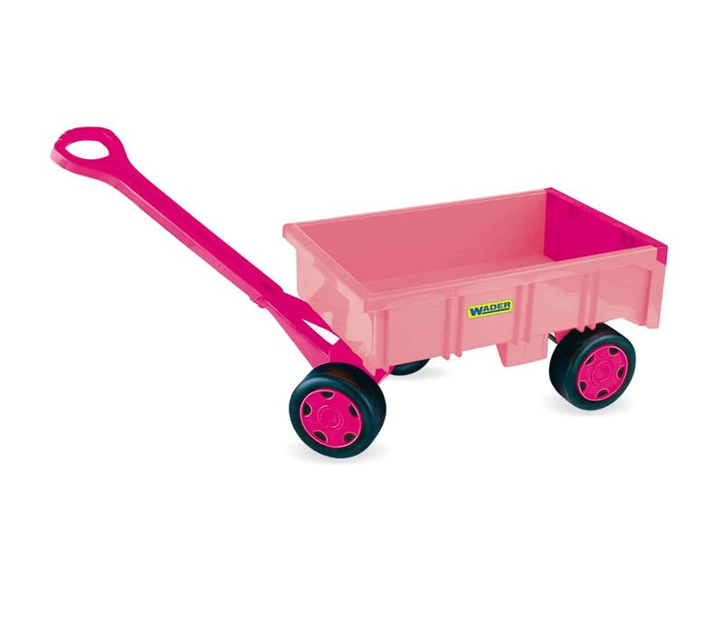 Chariot Enfant à Tirer Remorque Pour Jouets Jardin Plage    Rose