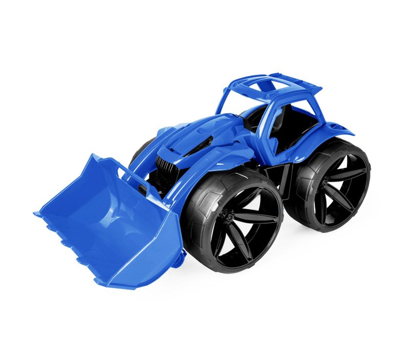 Maximus Bulldozer Tractopelle Grand Jouet Maison Jardin Plage Bleu