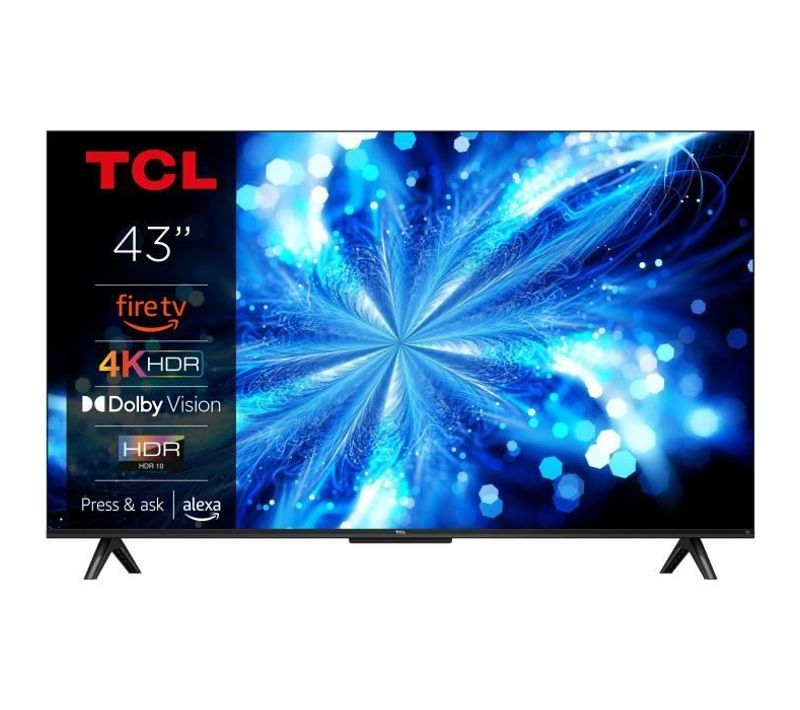 Tcl 43pf650 - TV LED 43 (108 Cm) - 4k Uhd 3840x2160 - Hdr10 - Smart TV - 3xhdmi 2.1 - Wifi