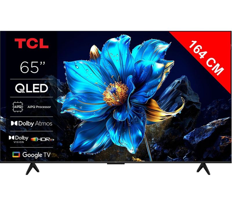 Téléviseur QLED 65" (165 Cm) - 4k Uhd 3840x2160 - Hdr10+ - Android TV - 3xhdmi 2.1 - Wifi - 65t69c
