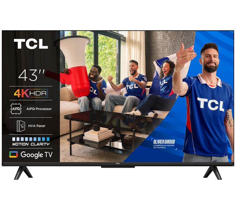 Téléviseur 4K 43'' 109 cm TCL 43P61K