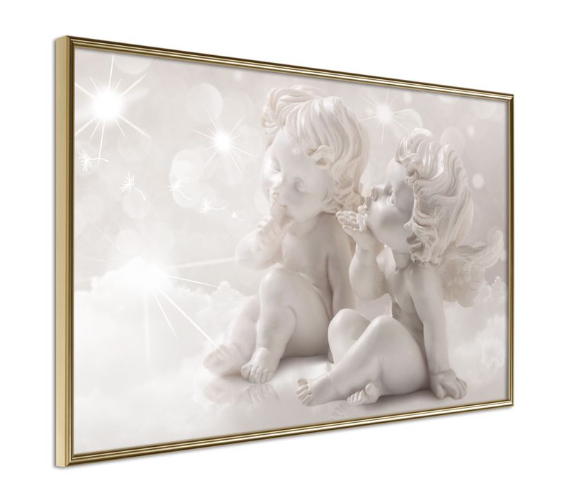 Affiche Murale Encadrée "innocence" 90 X 60 Cm Doré