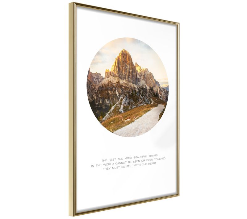 Affiche Murale Encadrée "peak Of Dreams" 40 X 60 Cm Doré