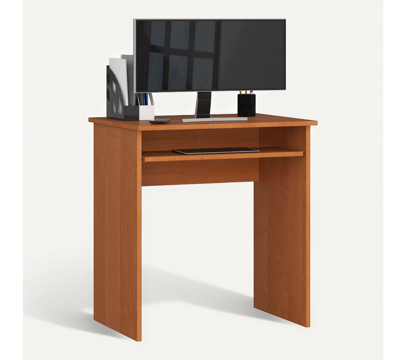 Petit Bureau D'ordinateur Star Aulne 68 Cm Couleur Aulne 1 étagère 68x51x74 Cm