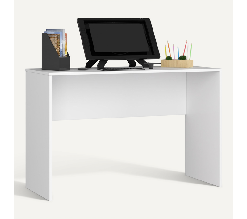 Bureau D'ordinateur B17 Blanc 120 Cm Couleur Blanc 120x50x79 Cm