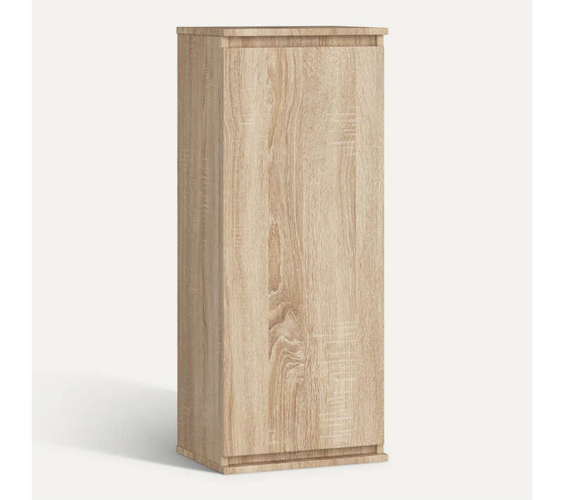 Armoire Murale Akord W40 Chêne Sonoma 40 Cm 1 Porte Façade Chêne Sonoma 3 Étagères 40x30x99 Cm