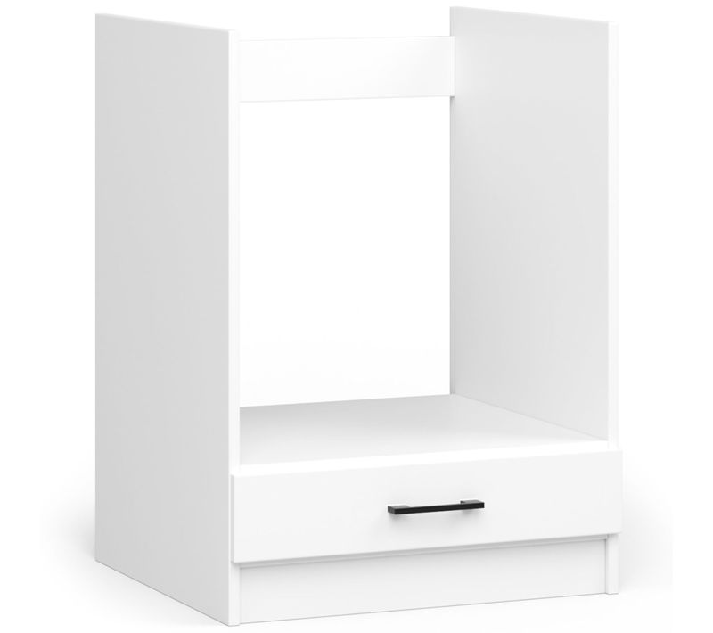 Meuble De Cuisine Bas S60 à Four Oliwia Modulable Blanc 60 Cm 1 Porte Couleur Blanc 1 Étagère
