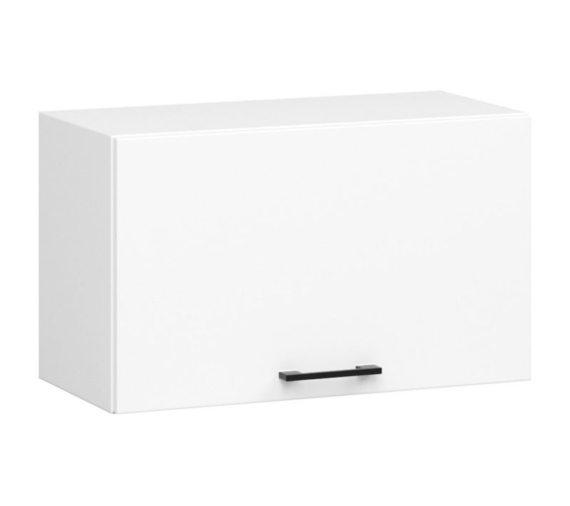 Meuble De Cuisine Haut W60 Hotte Oliwia Modulable Blanc 60 Cm 1 Porte Couleur Blanc 1 Étagère