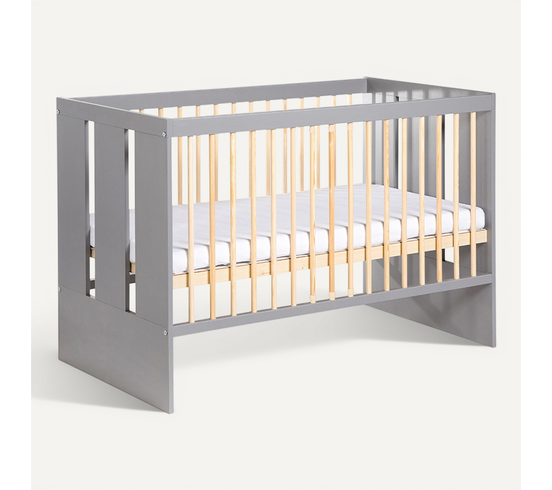 Lit Bébé 60x120 Pauline - Gris