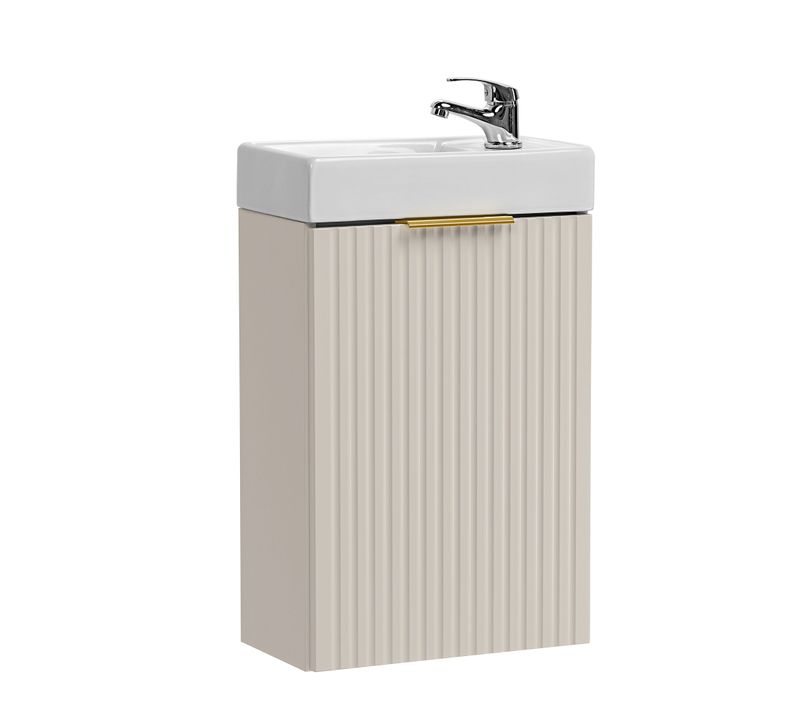 Ensemble Meuble Lave-mains Suspendu Adel Cachemire Avec Le Lavabo Fika 40 Cm