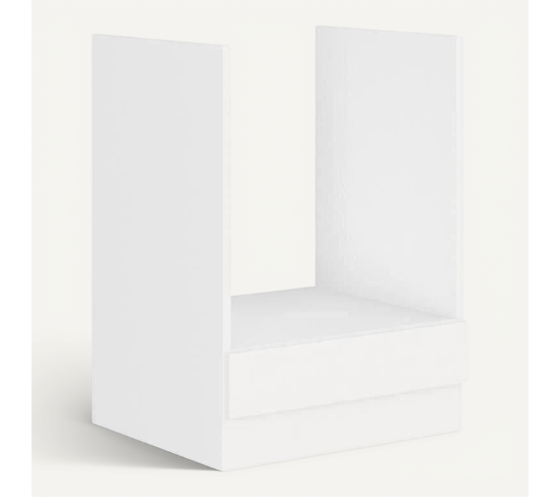 Atlas Meuble Four - Décor Blanc - L60 X P52 X H82 Cm - Plan De Travail Non Inclus