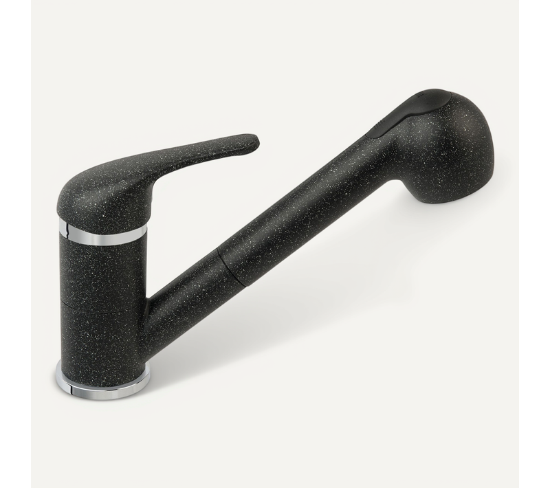 Robinet Mitigeur Avec Douchette Extractible Freya Noir Graphite