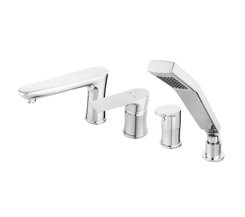 Mitigeur Bain / Douche Encastré 4 Trous Algeo Square Chromé