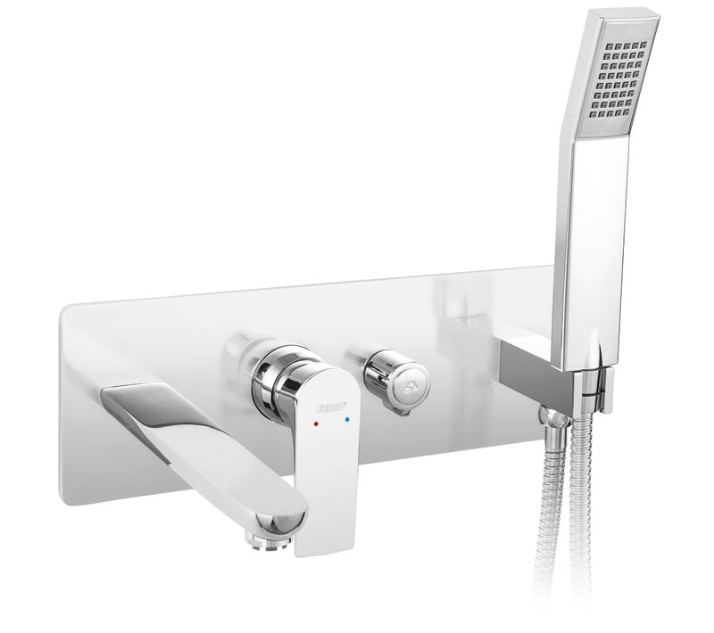 Robinet Mitigeur Encastrable Bain + Douchette Algeo Square
